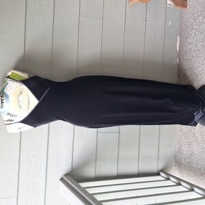 Vintage Black Velvet Maxi Dress